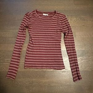Long sleeve rib shirt